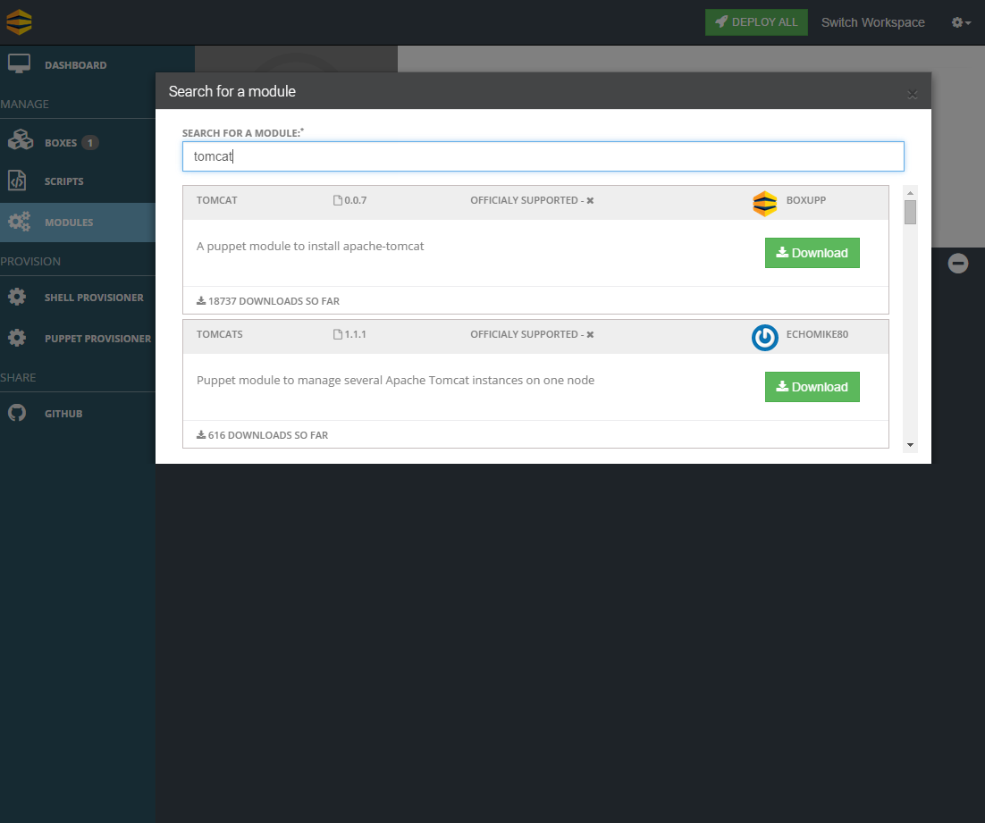Boxupp Puppet Forge repository